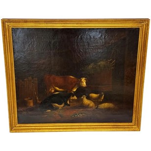 19Th Century English School Oil Pai...