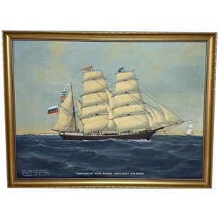 “Britannia Of Åland Under Full Sail...