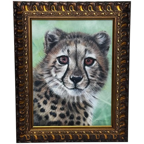 Oil Painting Cheetah Cub Innocence Of The Wild By Pip Mcgarry