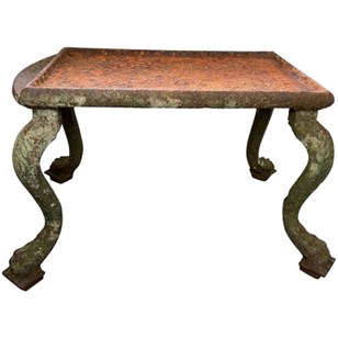 French Cast Iron Statuary Plinth In...
