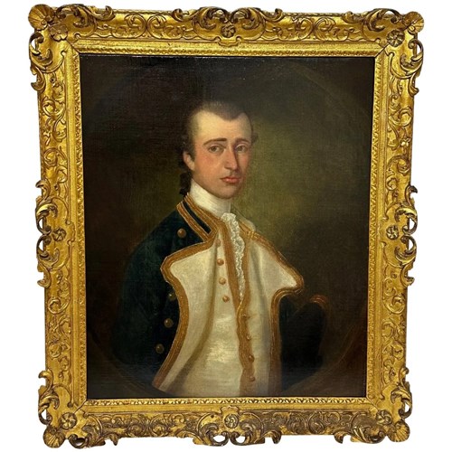 Georgian Naval Oil Portrait Of Captain Sir Gamaliel Nightingale