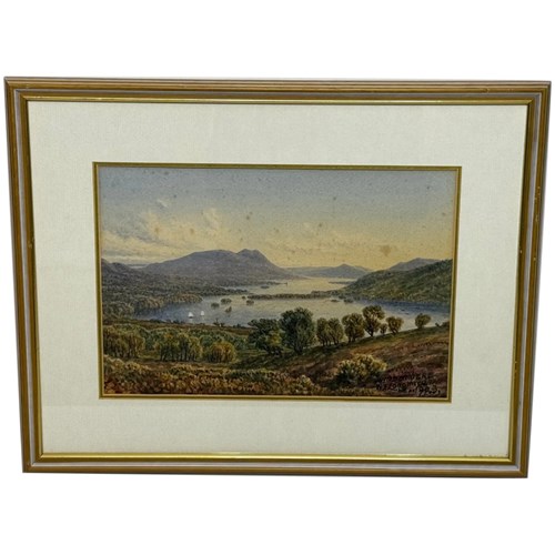 William Taylor Longmire Windermere Lake District Langdale Piantique Watercolour 