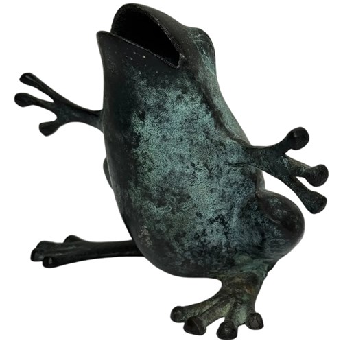 French Bronze Frog Garden Sculpture — In The Manner Of François-Xavier Lalanne