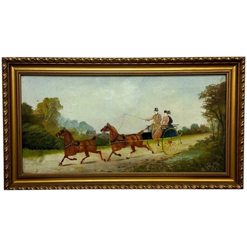 Philip H. Rideout — British Edwardian Coaching Scene Going To Fair, 1908