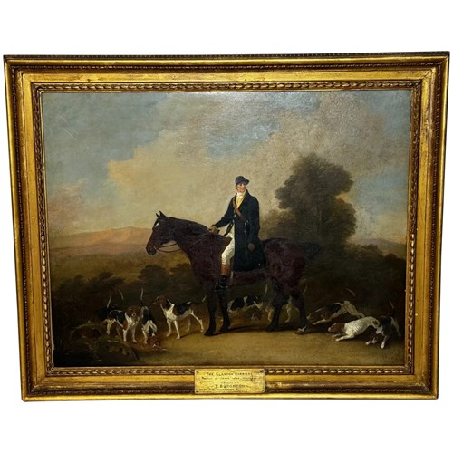 Oil Painting The Clandon Harriers Hunt John Imms Of Ringmer Up Libertine Mare