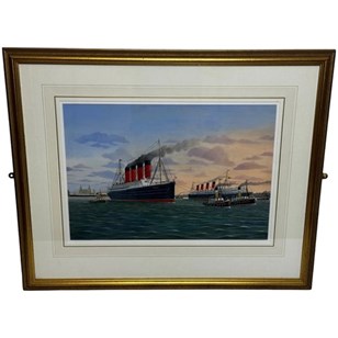 Marine Painting Sister Titans Of Th...