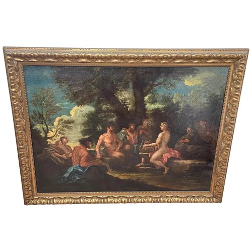 Apollo And Marsyas After Filippo Lauri – A Large Decorative Old Master Compositi