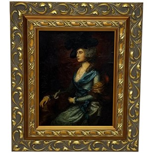 19Th Century Oil Portrait Mrs Sarah...