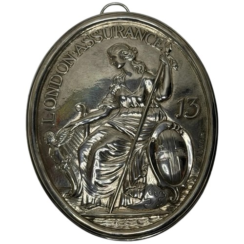 George III Sterling Silver Britannia Plaque, London Assurance, Hennell