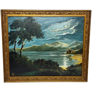 Nocturnal Oil Painting Urquhart Cas...