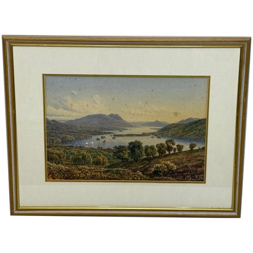 Painting Of Windermere Orrest Head Lake District Follower Harry Sutton Palmer