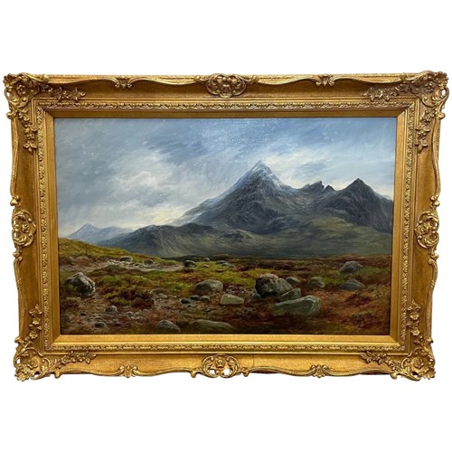 Victorian Scottish Highland Oil Sgùrr Nan Gillean Skye By William Beattie-Brown