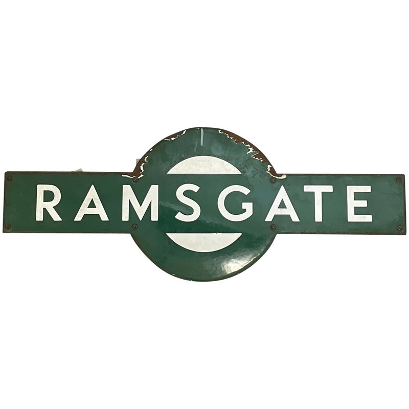 1940'S Enamel Southern Railway Target Sign Ramsgate Station-cheshire-antiques-consultant-ram-main-638327215716214914.jpg