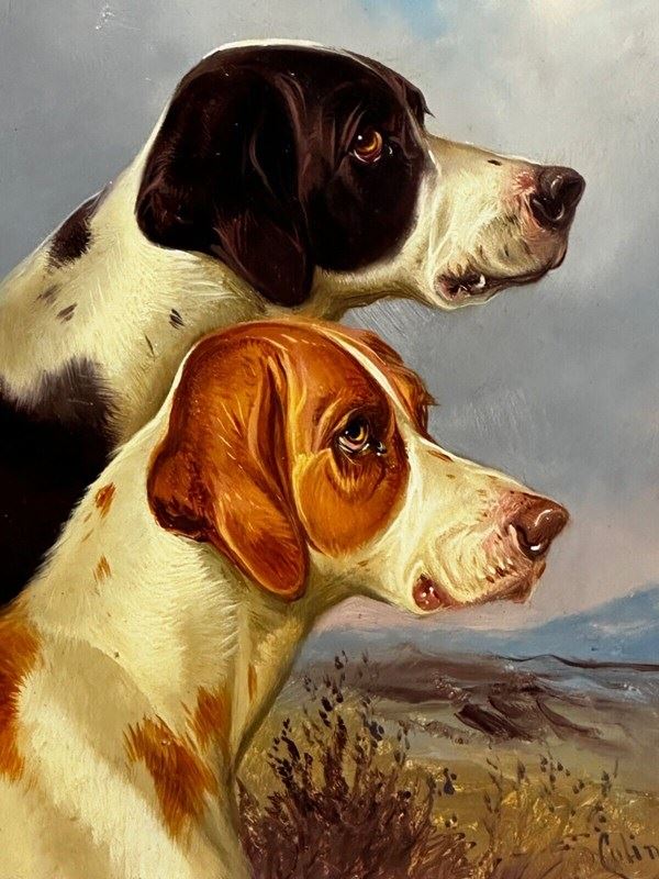 19Th Century Hunting 2 Pointer Dogs Oil Painting By Colin Graeme Roe-cheshire-antiques-consultant-redx2-main-638309930778824430.jpg