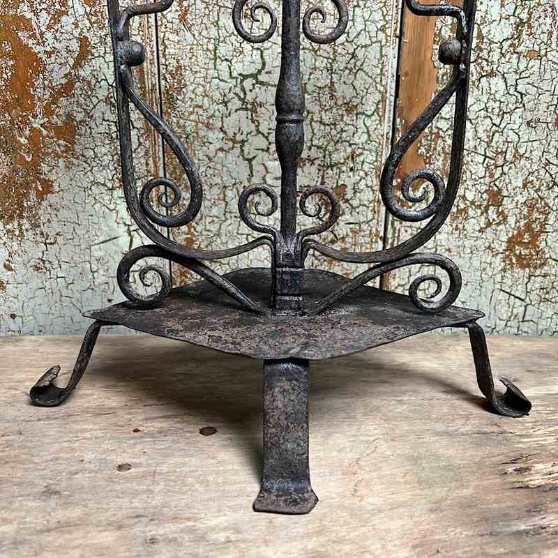 Ornate Wrought Iron Candle Holder Late 17Th/Early 18Th Century-chris-holmes-antiques-27686d6a-1766-4ac0-b9a1-05b081d9b9c9-main-638150947996012662.jpeg