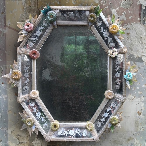 Italian Venetian Murano Mirror C.1920