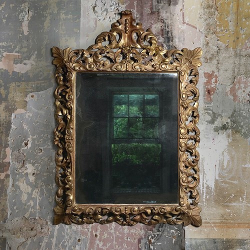 Florentine Carved Gilt Mirror C.1880