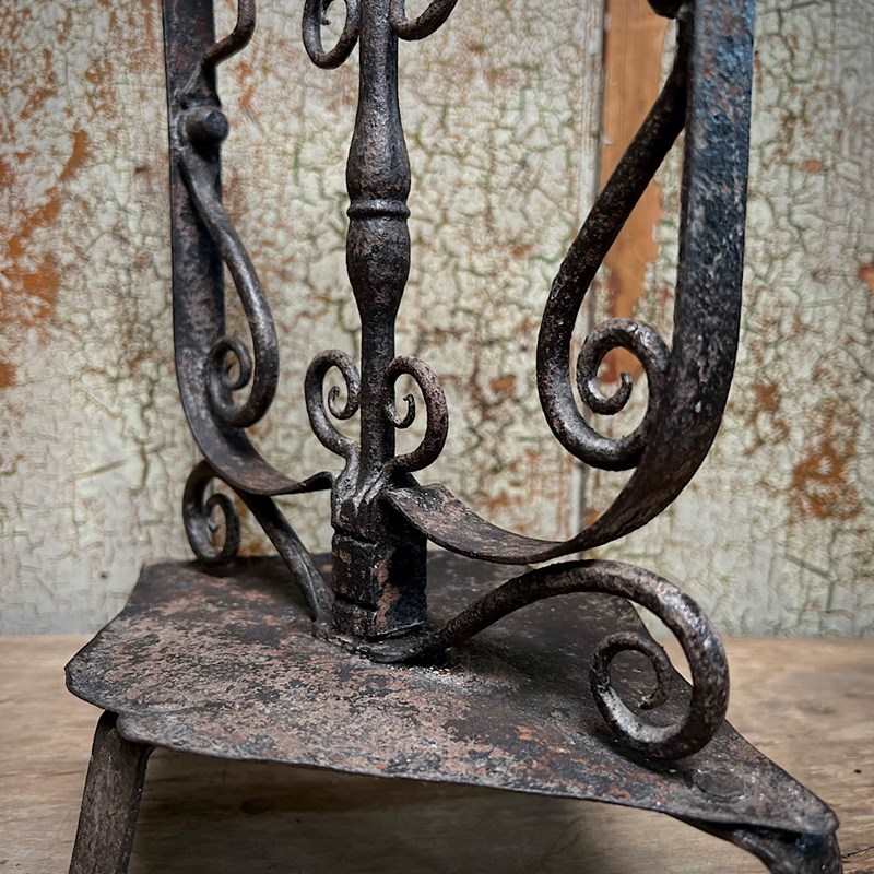 Ornate Wrought Iron Candle Holder Late 17Th/Early 18Th Century-chris-holmes-antiques-83253b1e-9f7c-44c8-8a1c-394955b1819f-main-638150947981480804.jpeg