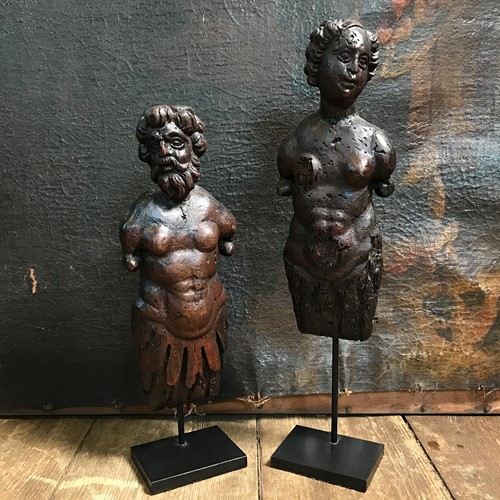 A Pair Of Italian Renaissance Figures C.1550