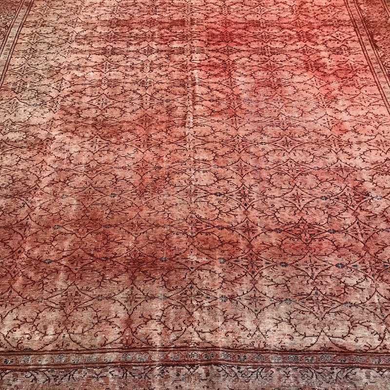 Antique Artisan Re-worked Turkish Carpet Coral Red-chris-holmes-antiques-art-1c237fe8-7457-4909-9d12-fd9aa5ddb833-main-637750919616177072.jpeg