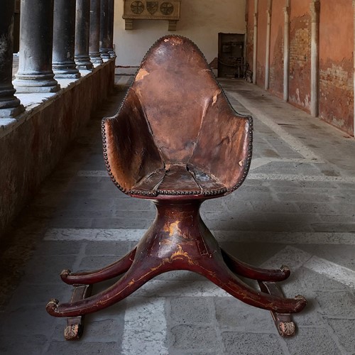 Rare Venetian Gondola Chair C.1740