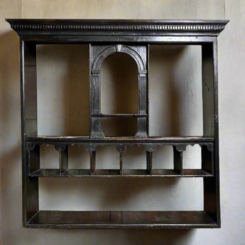 Mid-18Th Century Dutch Delft Wall Rack