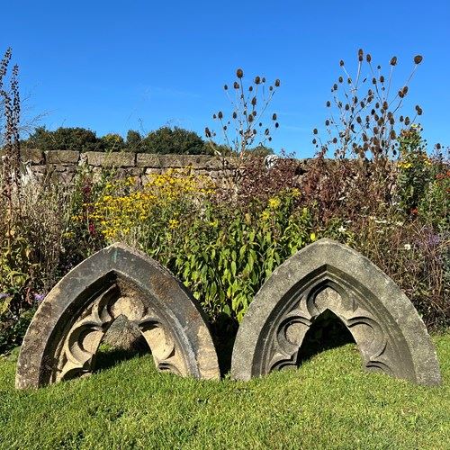 Pair Of Victorian Gothic Revival Arches