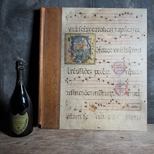 Rare Medieval Illuminated Manuscript C.1440