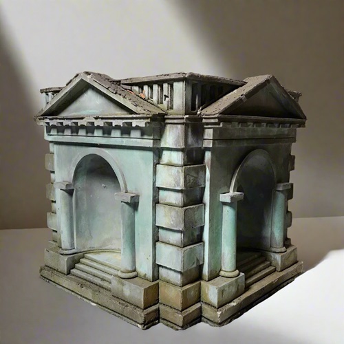 Architects’ Model Of A Palladian Temple Early-Mid 20Th Century