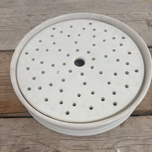 19Th Century Creamware Drainer