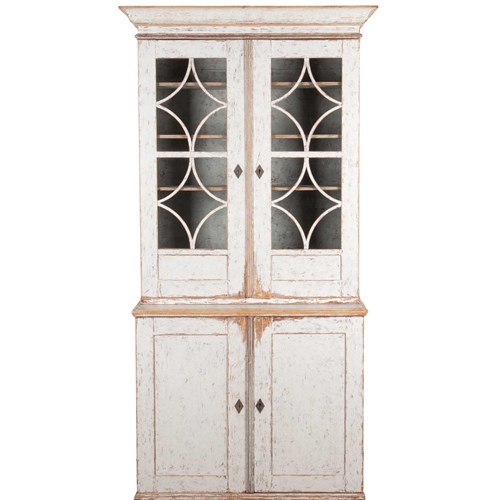 19Th Century Swedish Astragal Glazed Bookcase