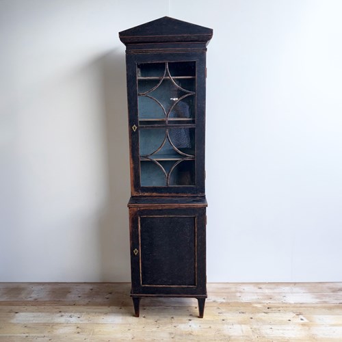 Narrow Period Bookcase By Karl Johan 