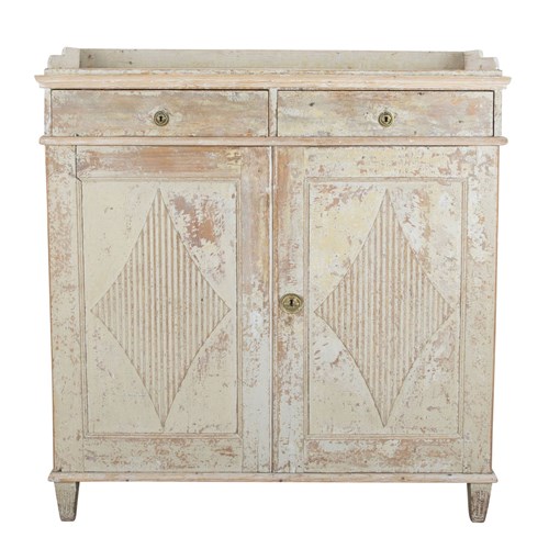 Large Late 18Th Century Swedish Gustavian Buffet In Original Paint
