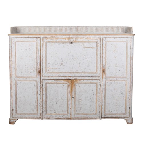 Wide 19Th Century Buffet From Vasterbotten, Sweden