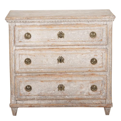 Early 19Th Century Swedish Gustavian Carved Commode