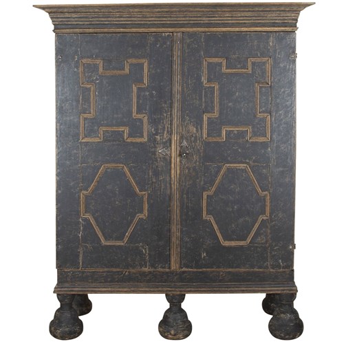 18Th Century Swedish Baroque Cabinet