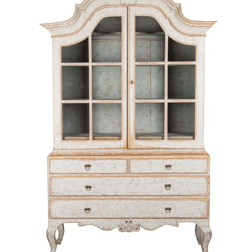 Exceptional Late 18Th Century Swedish Rococo Vitrine