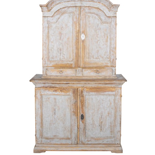 19Th Century Provincial Rococo Cabinet From Narke, Sweden