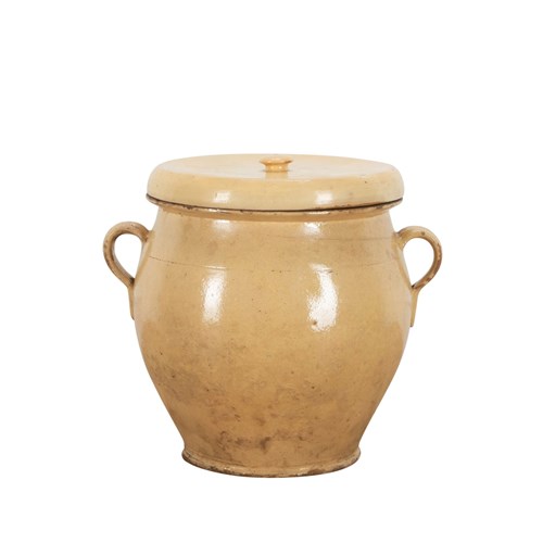 19Th Century French Ceramic Pot From The Savoie Region