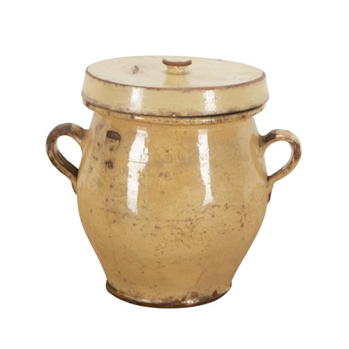 19Th Century French Ceramic Pot From The Savoie Region