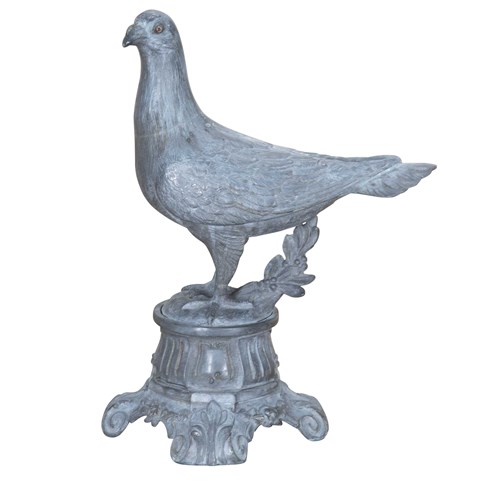 Late 19Th Century French Decorative Metal Pigeon