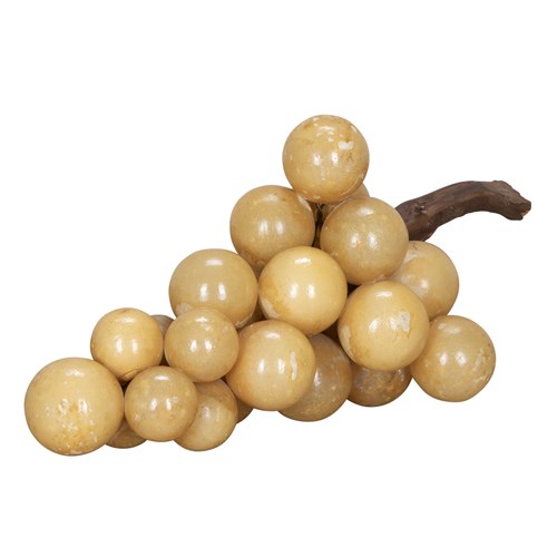 Large 20Th Century Italian Bunch Of Alabaster Grapes