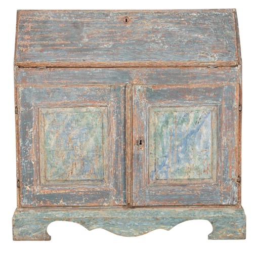 19Th Century Swedish Bureau In Original Paint