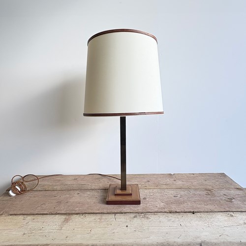 Leather Desk Lamp By The Famous French Maker Devereux 