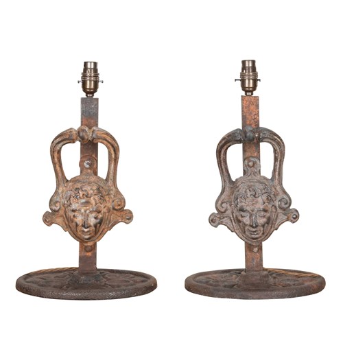 Pair Of Late 19Th Century French Lamps Made From Architectural Fragments