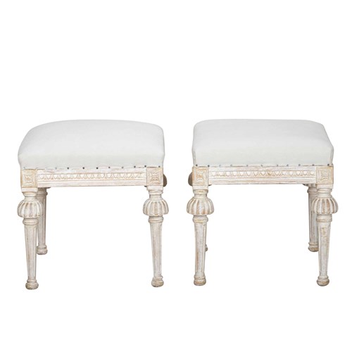 Pair Of 19Th Century Swedish Footstools