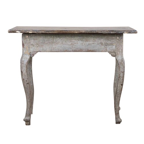 18Th Century Swedish Original Painted Period Rococo Games Table