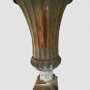 19Th Century Zinc Vase