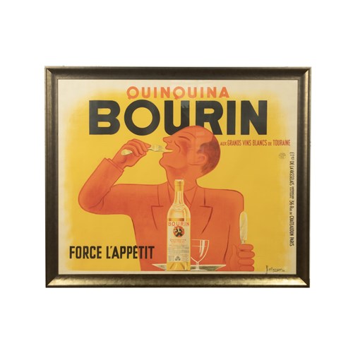 Original 20Th Century French Bourin Poster