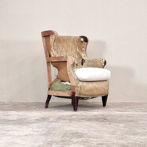 An Edwardian Winged Armchair